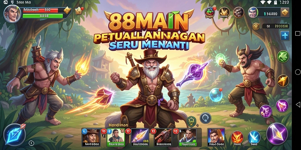 Tampilan gameplay menakjubkan dari 88MAIN yang penuh tantangan.