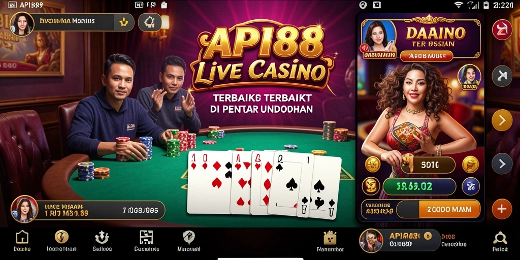 Screenshot menampilkan pengalaman nyata bermain Live Casino.