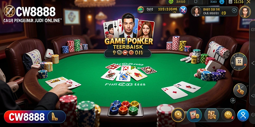 Tampilan gameplay menangkap momen seru permainan Poker.