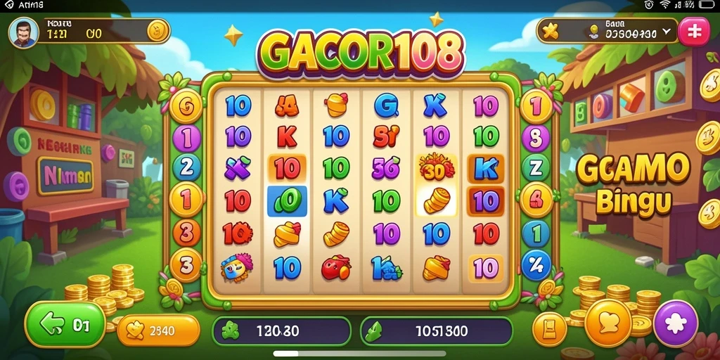 Tampilan menarik gameplay Bingo di GACOR108