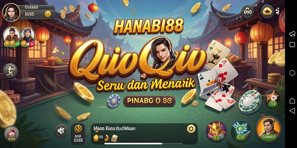 Tampilan gameplay seru QiuQiu di HANABI88.