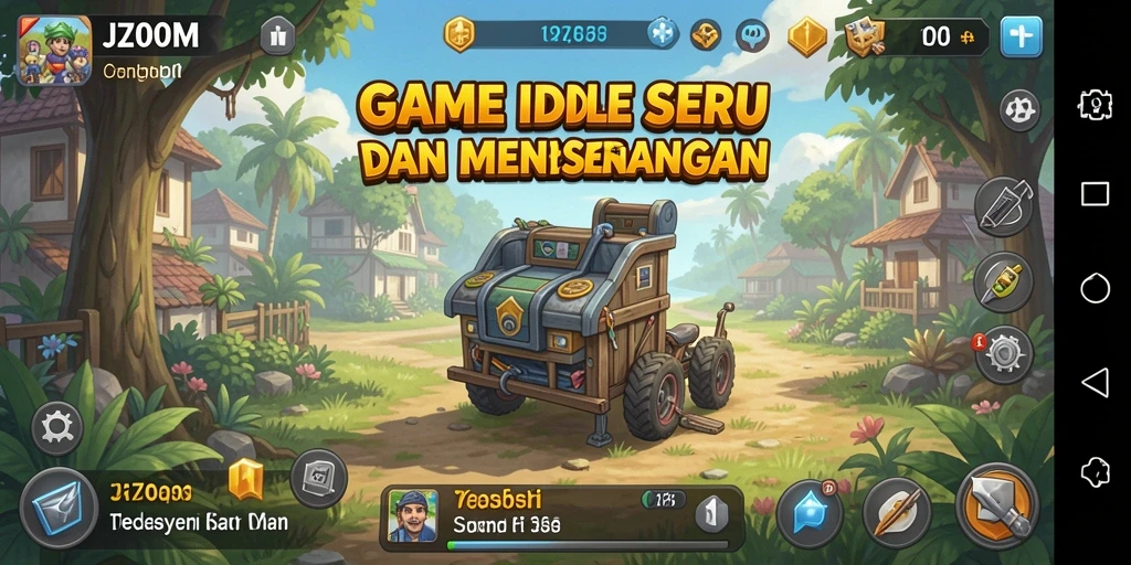 Tampilan gameplay menarik dari J200M dengan fitur Idle.