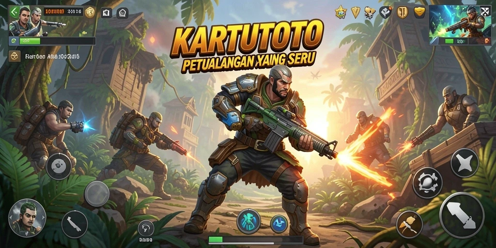 Screenshot gameplay KARTUTOTO menampilkan aksi mendebarkan dan grafis tajam.
