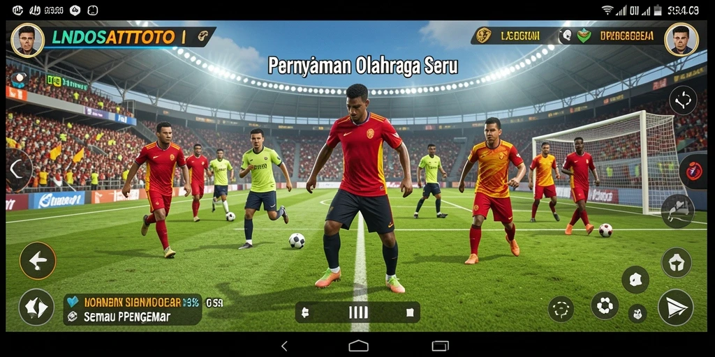 Screenshot gameplay LNDOSATTOTO yang menampilkan aksi olahraga yang mendebarkan.