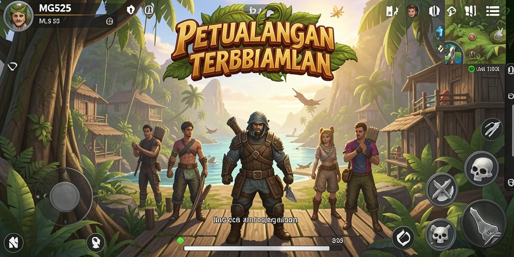 Screenshot gameplay MG525 menampilkan dunia Open World yang luas dan interaktif.