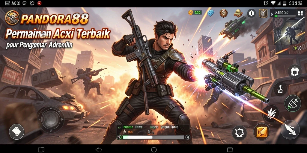 Gameplay aksi PANDORA88 yang penuh tantangan dan keseruan.