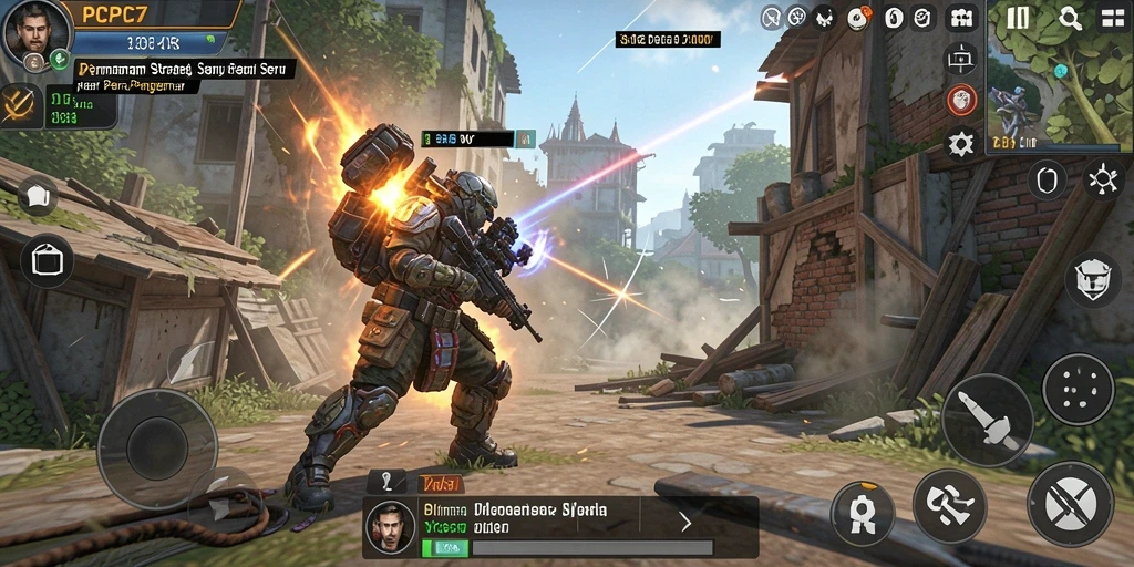 Screenshot menunjukkan gameplay strategi PCPC7 yang penuh aksi dan perencanaan.