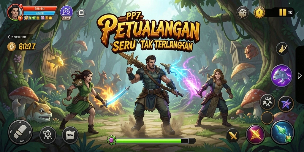 Screenshot gameplay PP7 yang menampilkan petualangan seru.