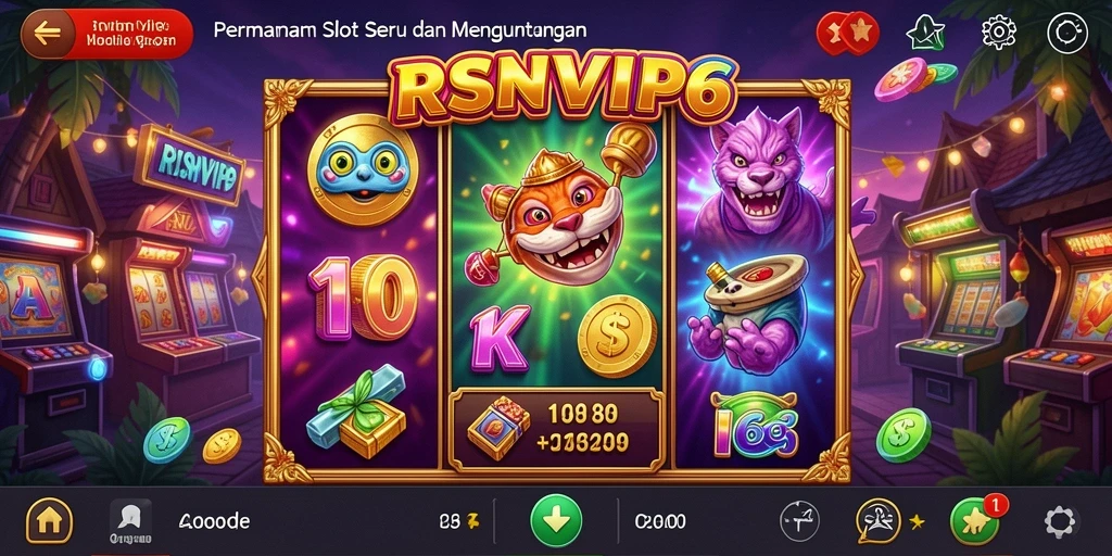 Gameplay menarik dari permainan Slot RSNVIP6 yang penuh warna.
