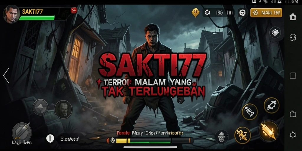 Tangkapan layar SAKTI77 memperlihatkan suasana mencekam di gameplay.