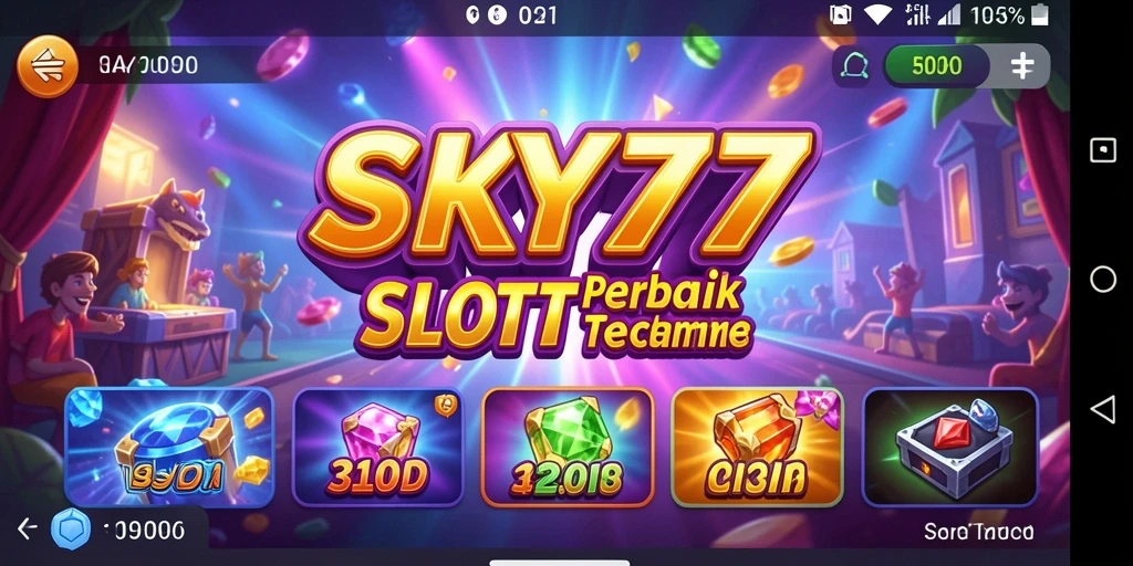 Tampilan gameplay Slot yang seru dan menegangkan di SKY77.